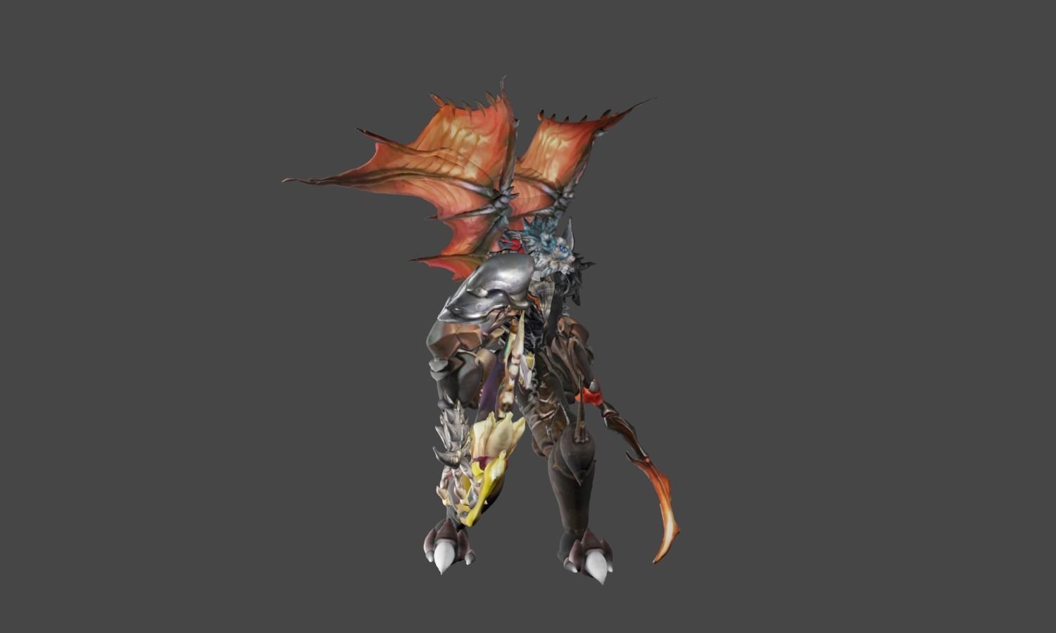 Zeloeman H 9 demon with wings 3D model_23