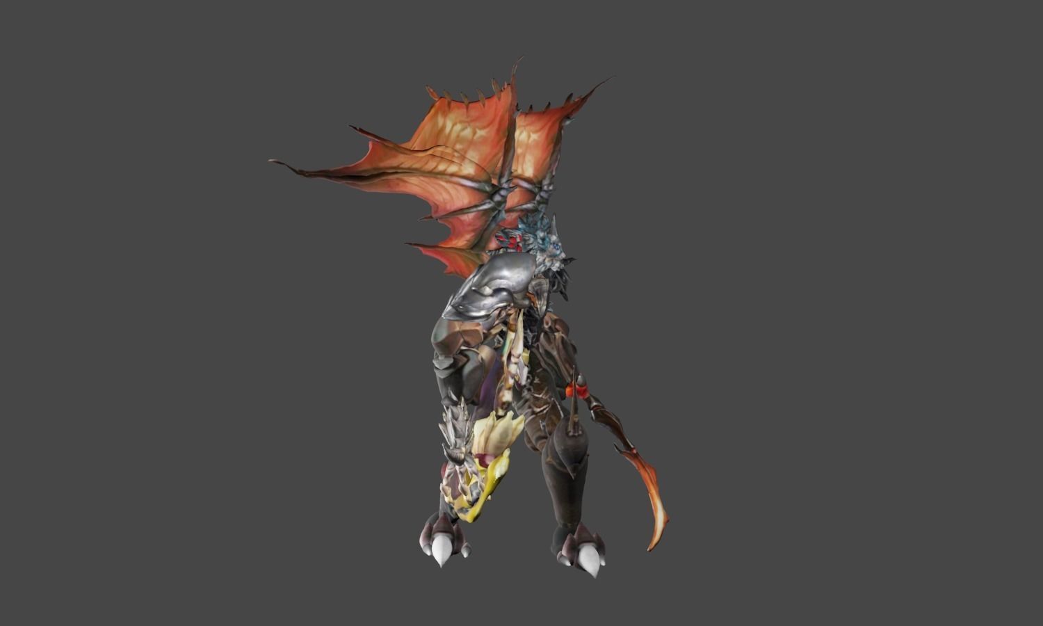 Zeloeman H 9 demon with wings 3D model_25