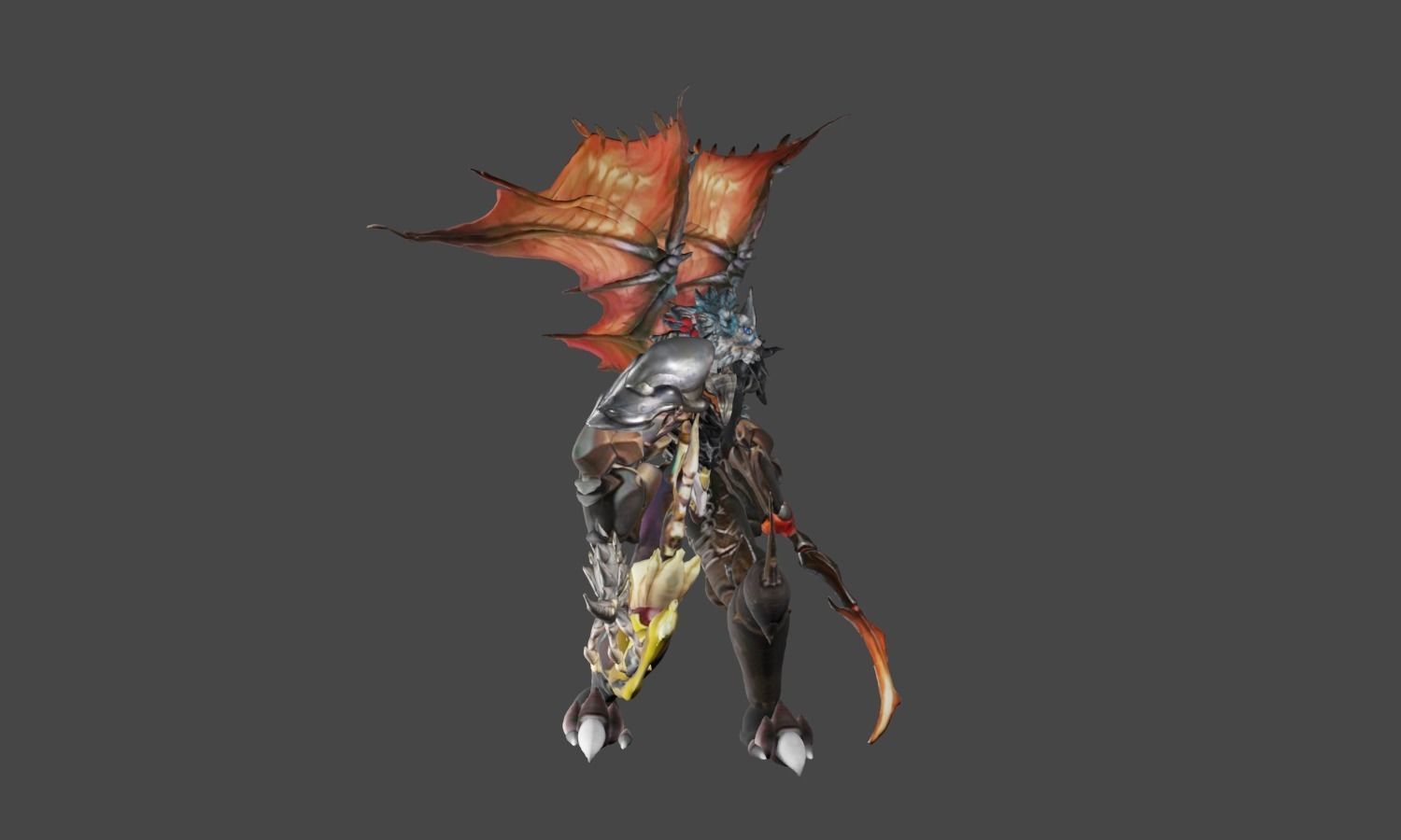 Zeloeman H 9 demon with wings 3D model_24