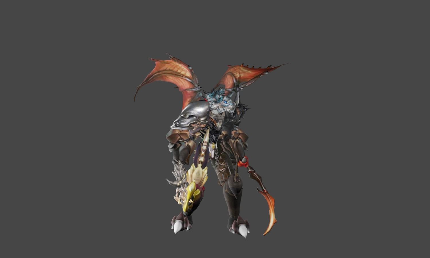 Zeloeman H 9 demon with wings 3D model_11