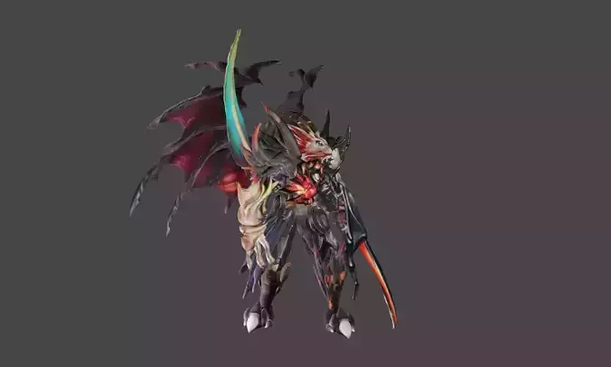 Zeloeman H 5 demon with wings