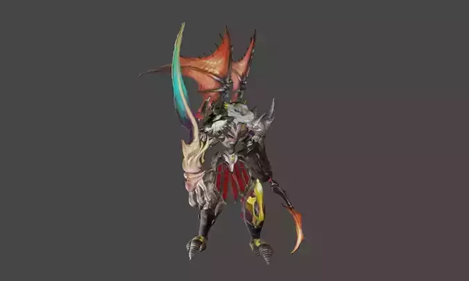 Zeloeman H 3 monster hunter character holding sword