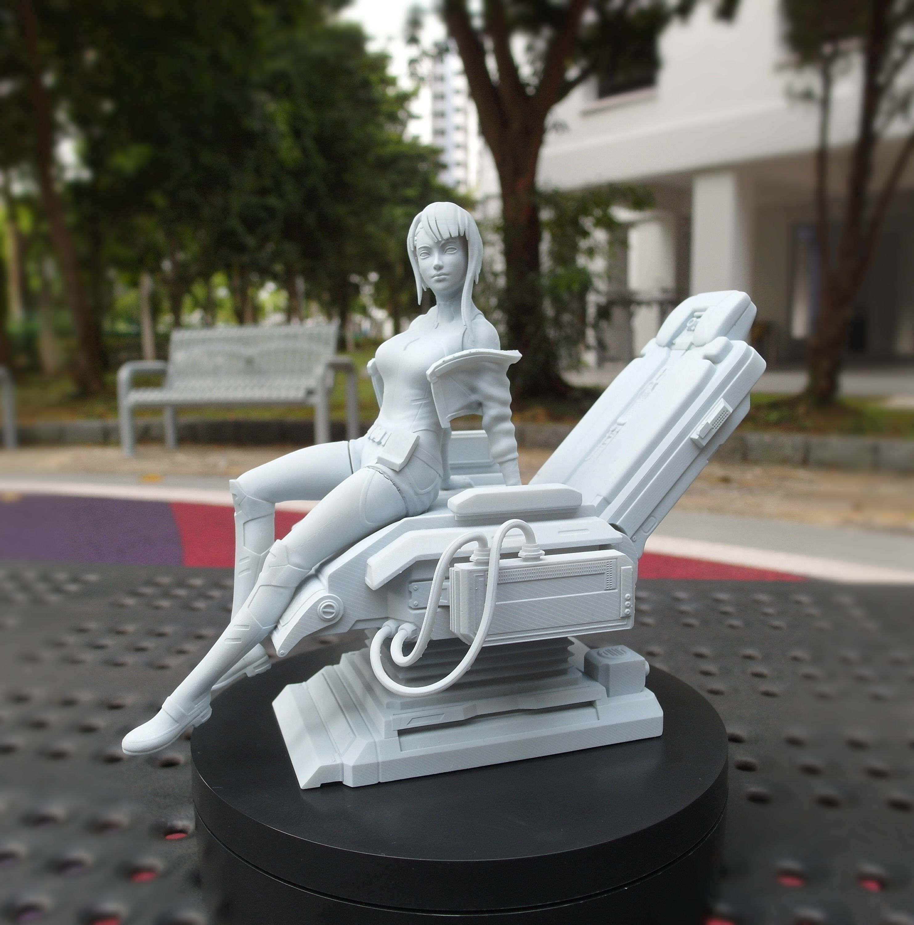 Lucy - STL Cyberpunk Edgerunners Anime Model for 3D Printing 3D print model_2