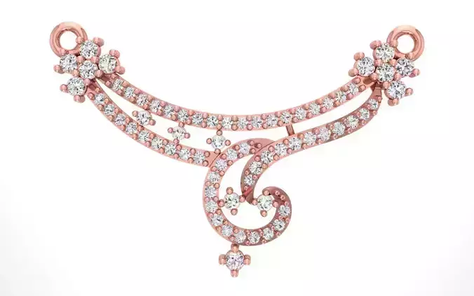 Women Pendant 3dm STL OBJ FBX Renders Details