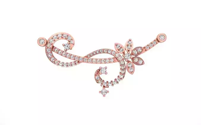 Women Pendant 3dm STL OBJ FBX Renders Details