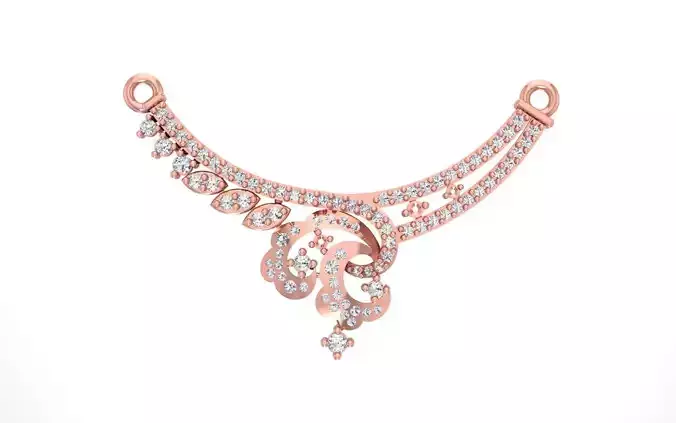 Women Necklace Pendant 3dm STL OBJ FBX Renders Details