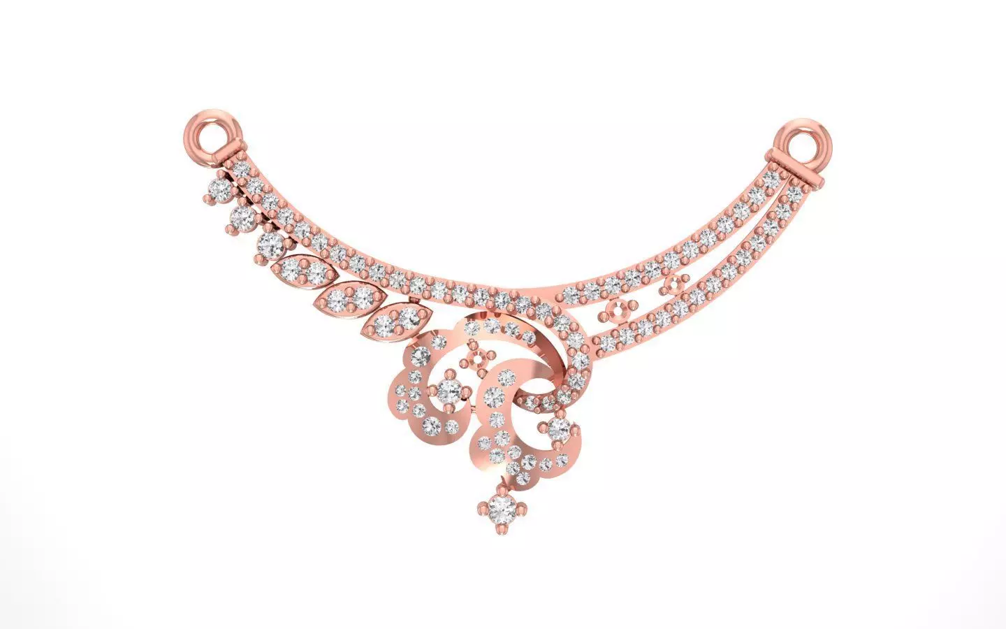 Women Necklace Pendant 3dm STL OBJ FBX Renders Details 3D print model
