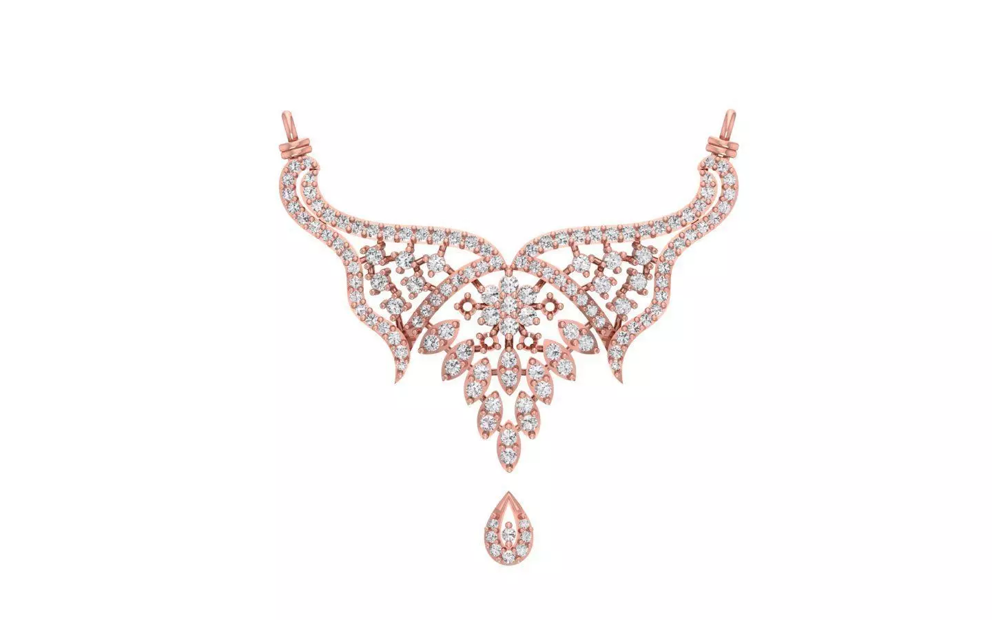 Women Necklace Pendant 3dm STL OBJ FBX Renders Details 3D print model