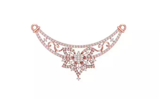 Women Necklace Pendant 3dm STL OBJ FBX Renders Details