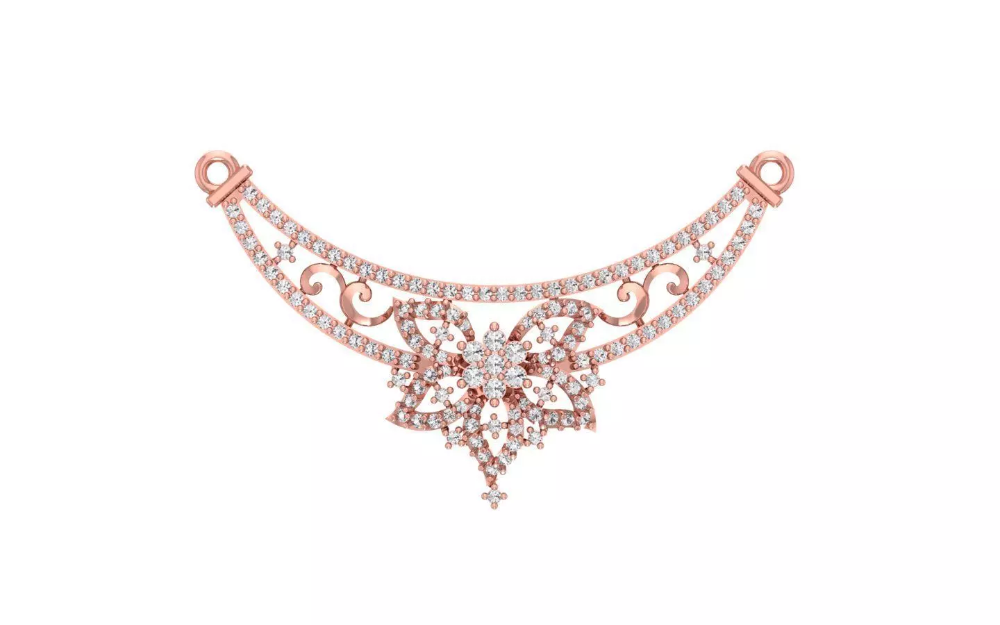 Women Necklace Pendant 3dm STL OBJ FBX Renders Details 3D print model