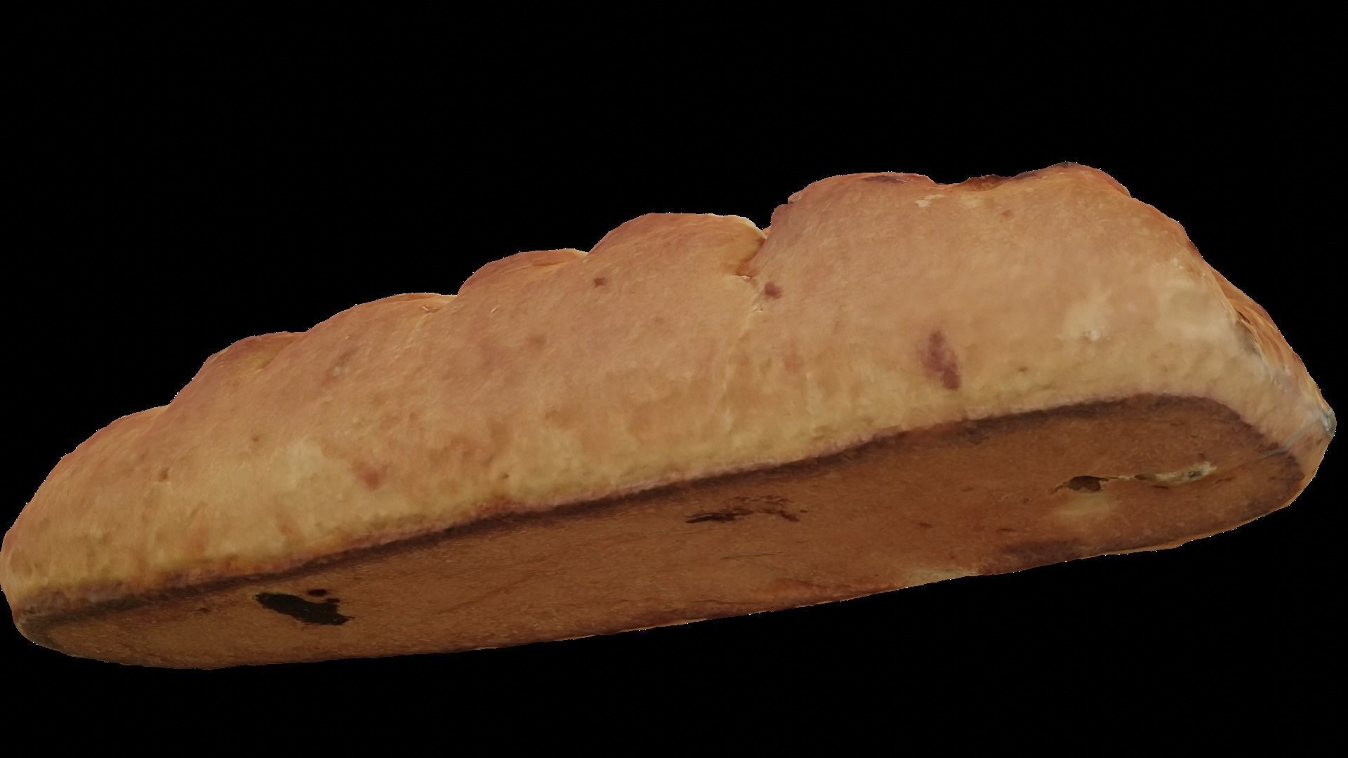 Double Braided Bread Scanned Low-poly 3D model_2