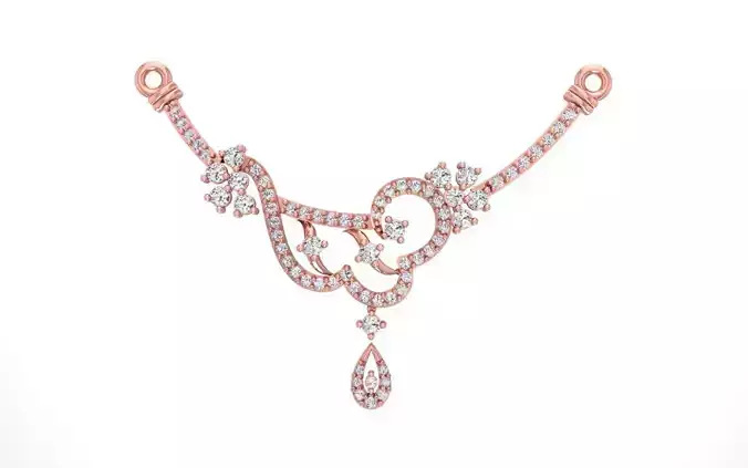 Women Necklace Pendant 3dm STL OBJ FBX Renders Details