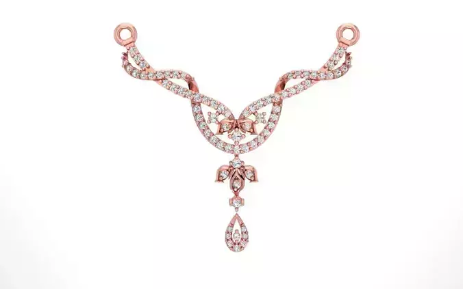 Women Necklace Pendant 3dm STL OBJ FBX Renders Details