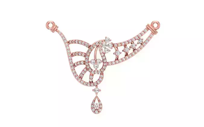 Women Necklace Pendant 3dm STL OBJ FBX Renders Details