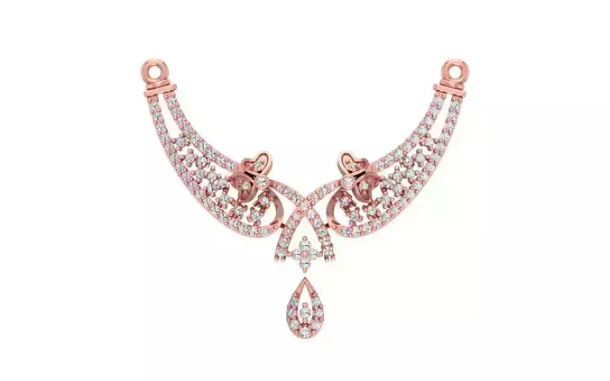 Women Necklace Pendant 3dm STL OBJ FBX Renders Details