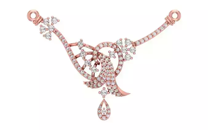 Women Necklace Pendant 3dm STL OBJ FBX Renders Details