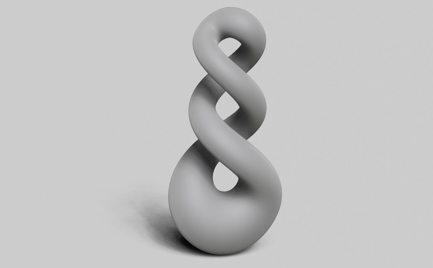 Pikorua double twist pendant  3D print model_4