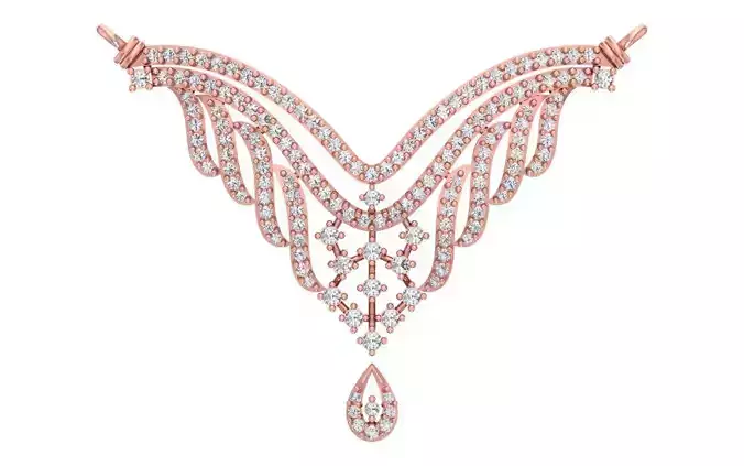 Women Necklace Pendant 3dm STL OBJ FBX Renders Details