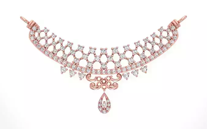 Women Necklace Pendant 3dm STL OBJ FBX Renders Details