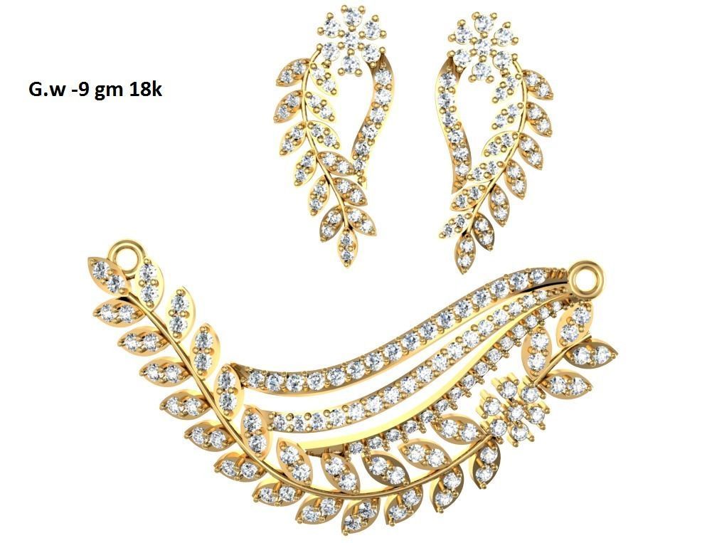 Women Earring Pendant 3dm STL OBJ FBX Renders Details 3D print model_3