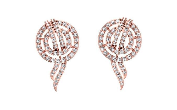 Women Earring Pendant 3dm STL OBJ FBX Renders Details 3D print model