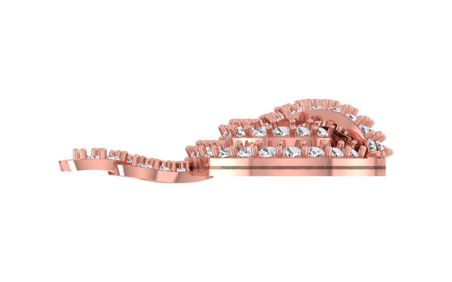 Women Earring Pendant 3dm STL OBJ FBX Renders Details 3D print model_4