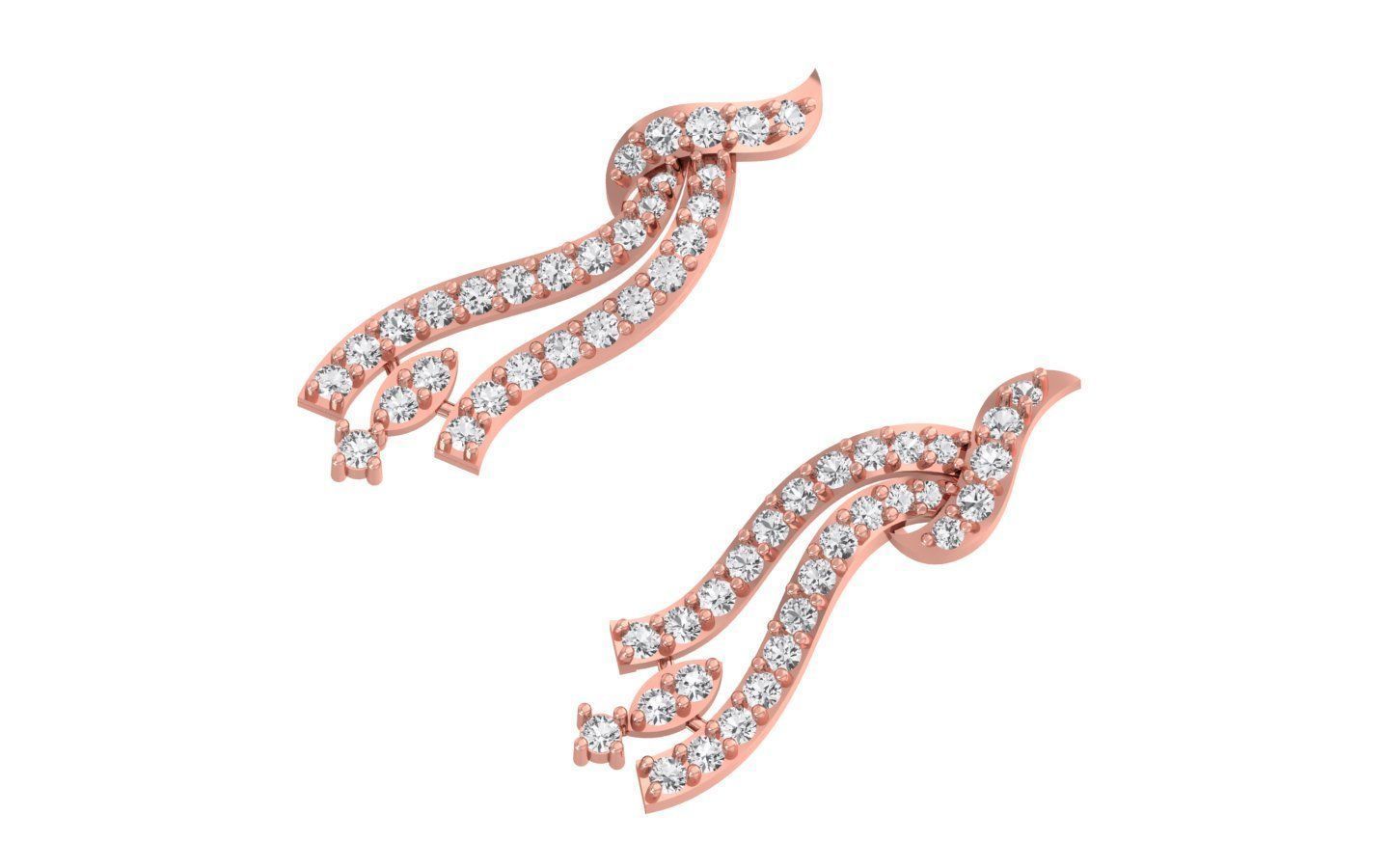 Women Earring Pendant 3dm STL OBJ FBX Renders Details 3D print model_3