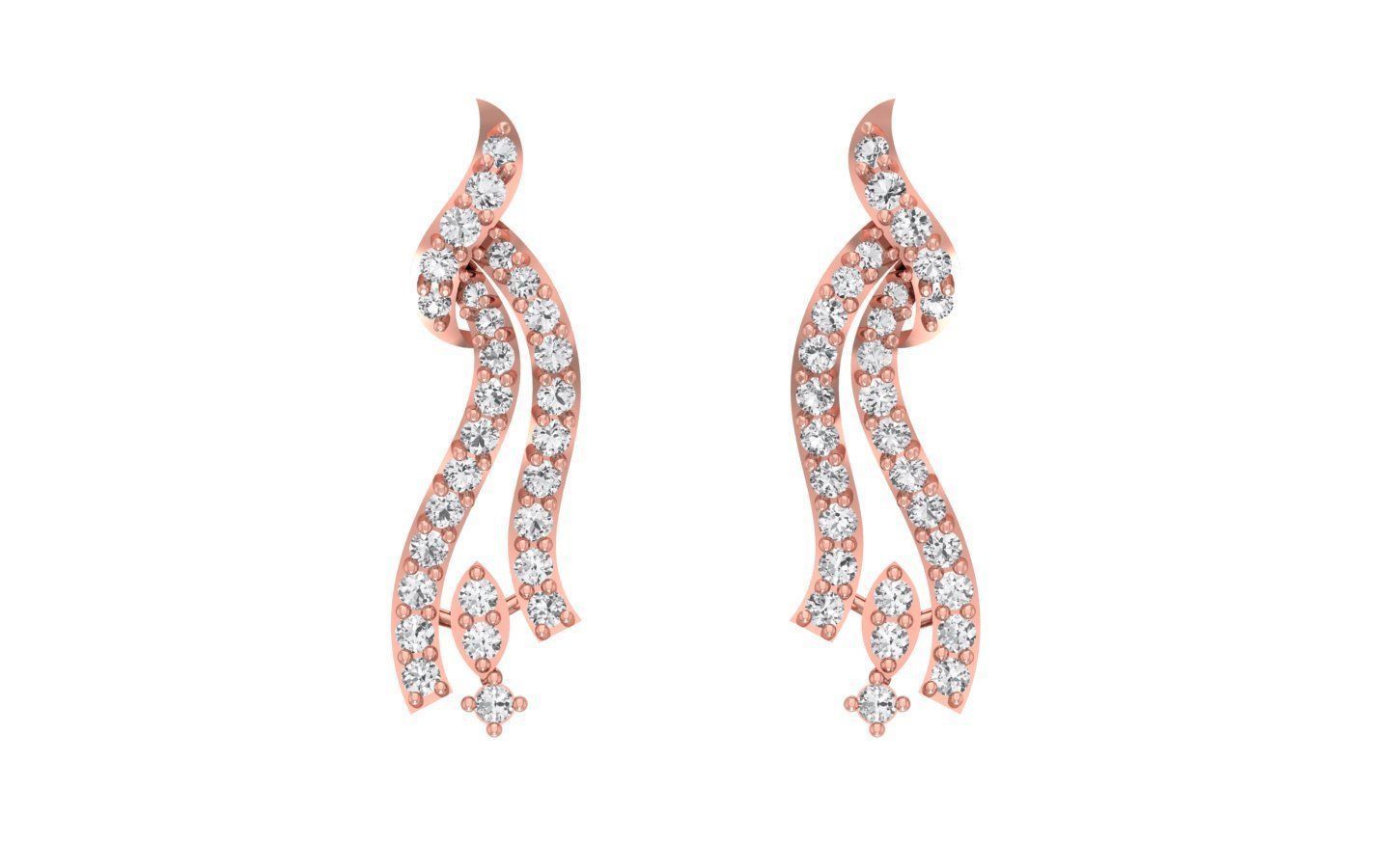 Women Earring Pendant 3dm STL OBJ FBX Renders Details 3D print model_1