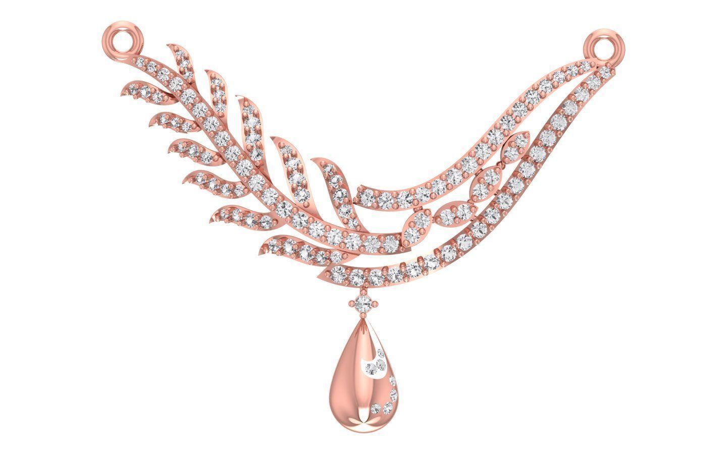 Women Earring Pendant 3dm STL OBJ FBX Renders Details 3D print model_4