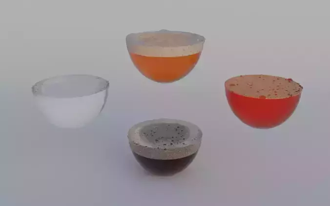 Drinks and foam shader