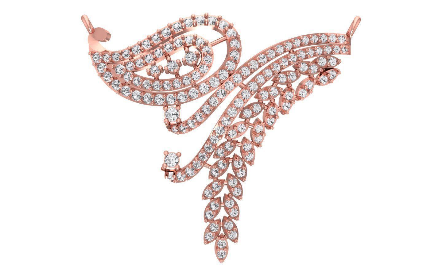 Women Earring Pendant 3dm STL OBJ FBX Renders Details 3D print model_3