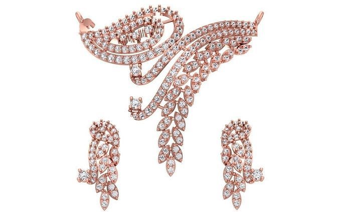 Women Earring Pendant 3dm STL OBJ FBX Renders Details 3D print model