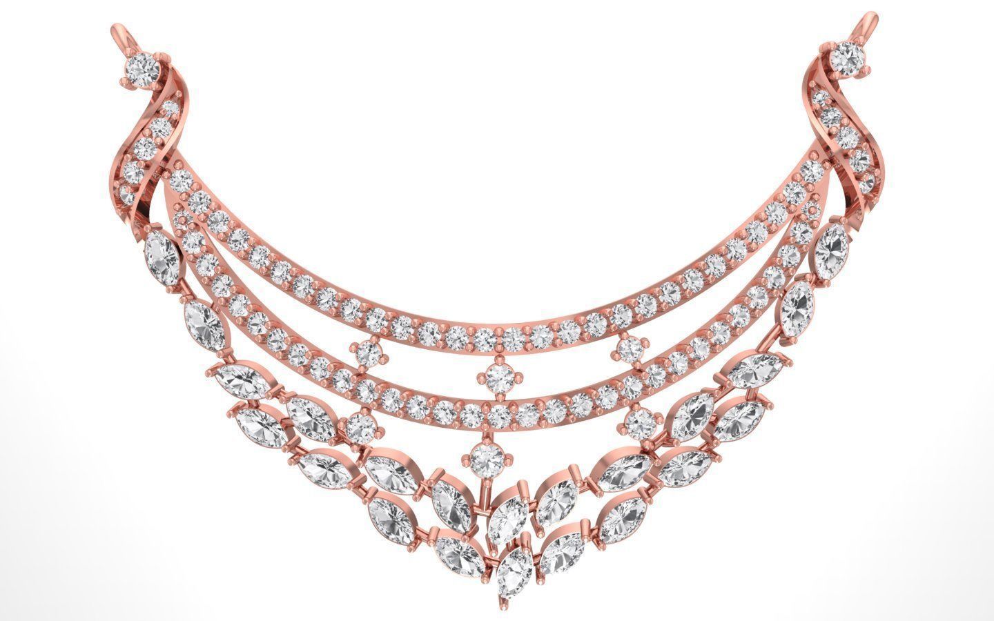 Women Earring Pendant 3dm STL OBJ FBX Renders Details 3D print model_5