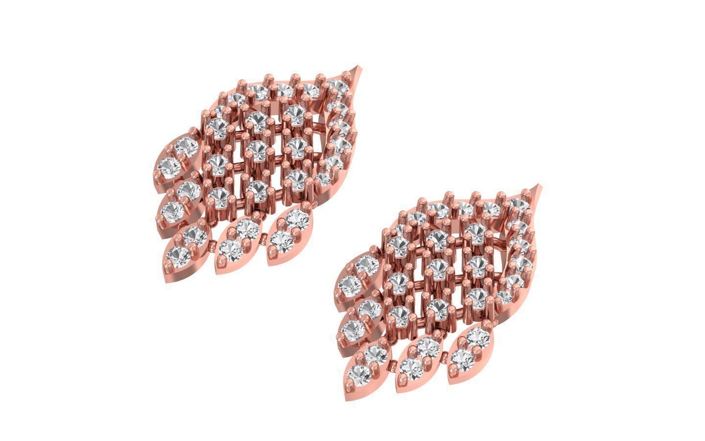 Women Earring Pendant 3dm STL OBJ FBX Renders Details 3D print model_4