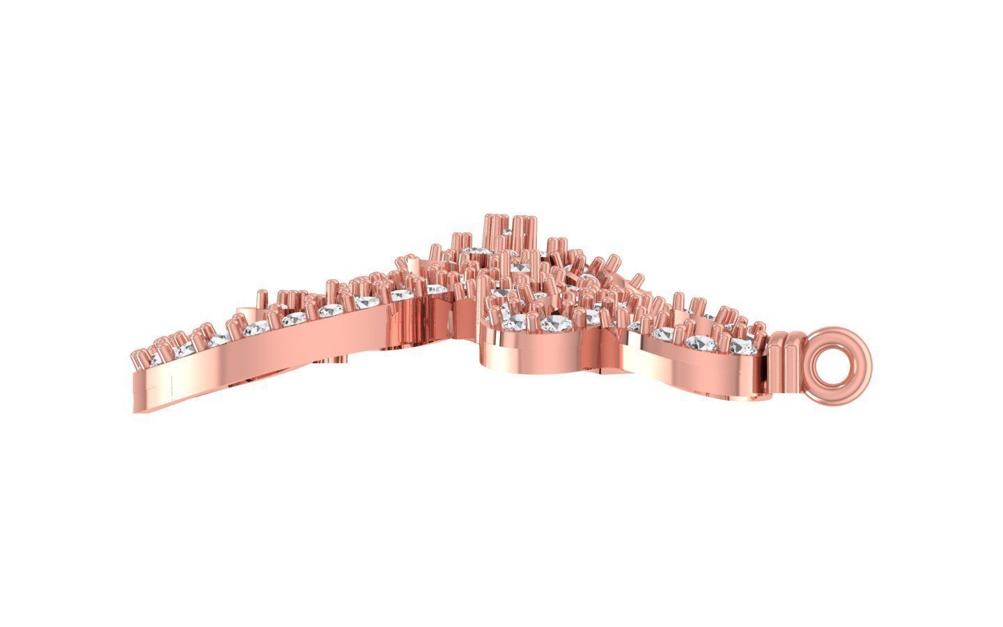 Women Earring Pendant 3dm STL OBJ FBX Renders Details 3D print model_5