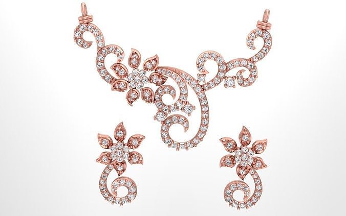 Women Earring Pendant 3dm STL OBJ FBX Renders Details 3D print model