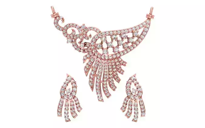 Women Earring Pendant 3dm STL OBJ FBX Renders Details 3D print model