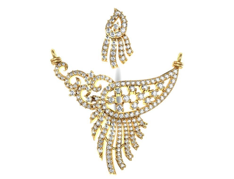 Women Earring Pendant 3dm STL OBJ FBX Renders Details 3D print model_7