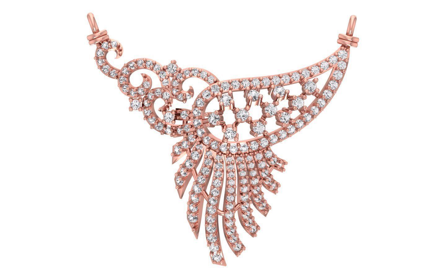 Women Earring Pendant 3dm STL OBJ FBX Renders Details 3D print model_3