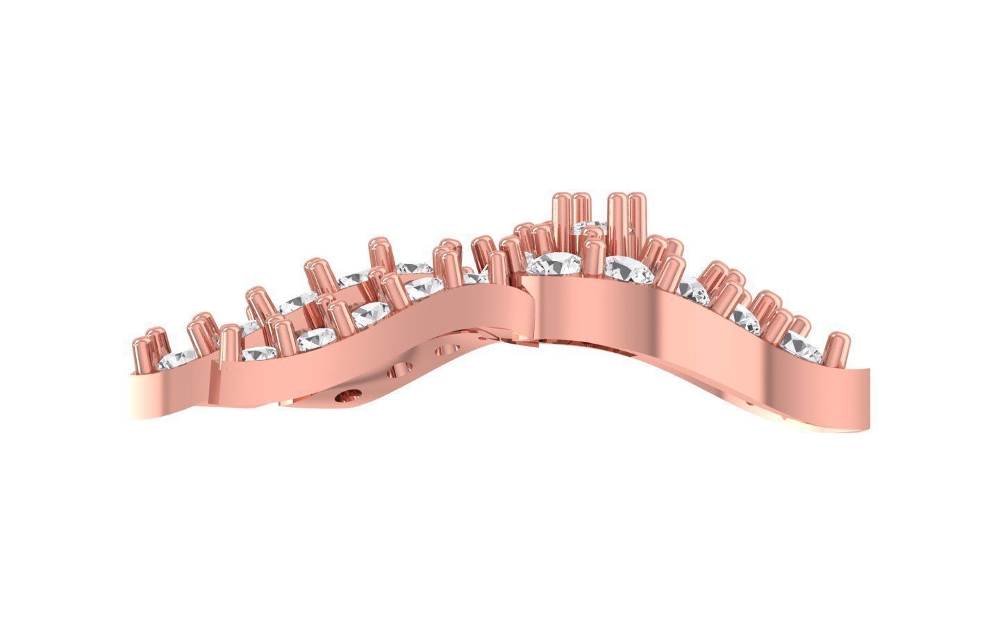 Women Earring Pendant 3dm STL OBJ FBX Renders Details 3D print model_2