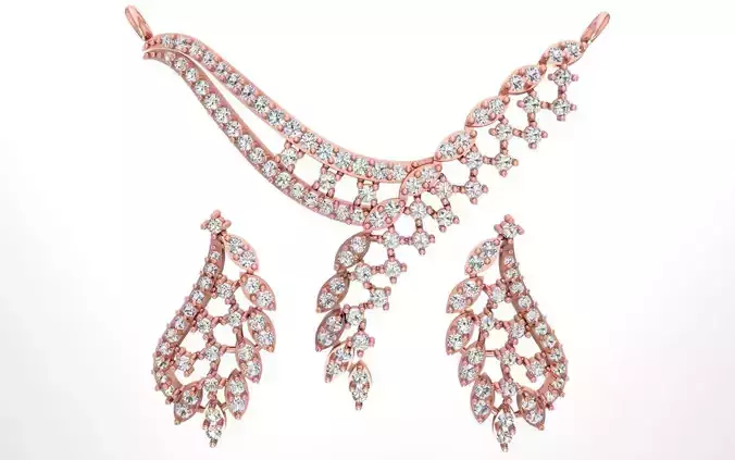 Women Earring Pendant 3dm STL OBJ FBX Renders Details 3D print model