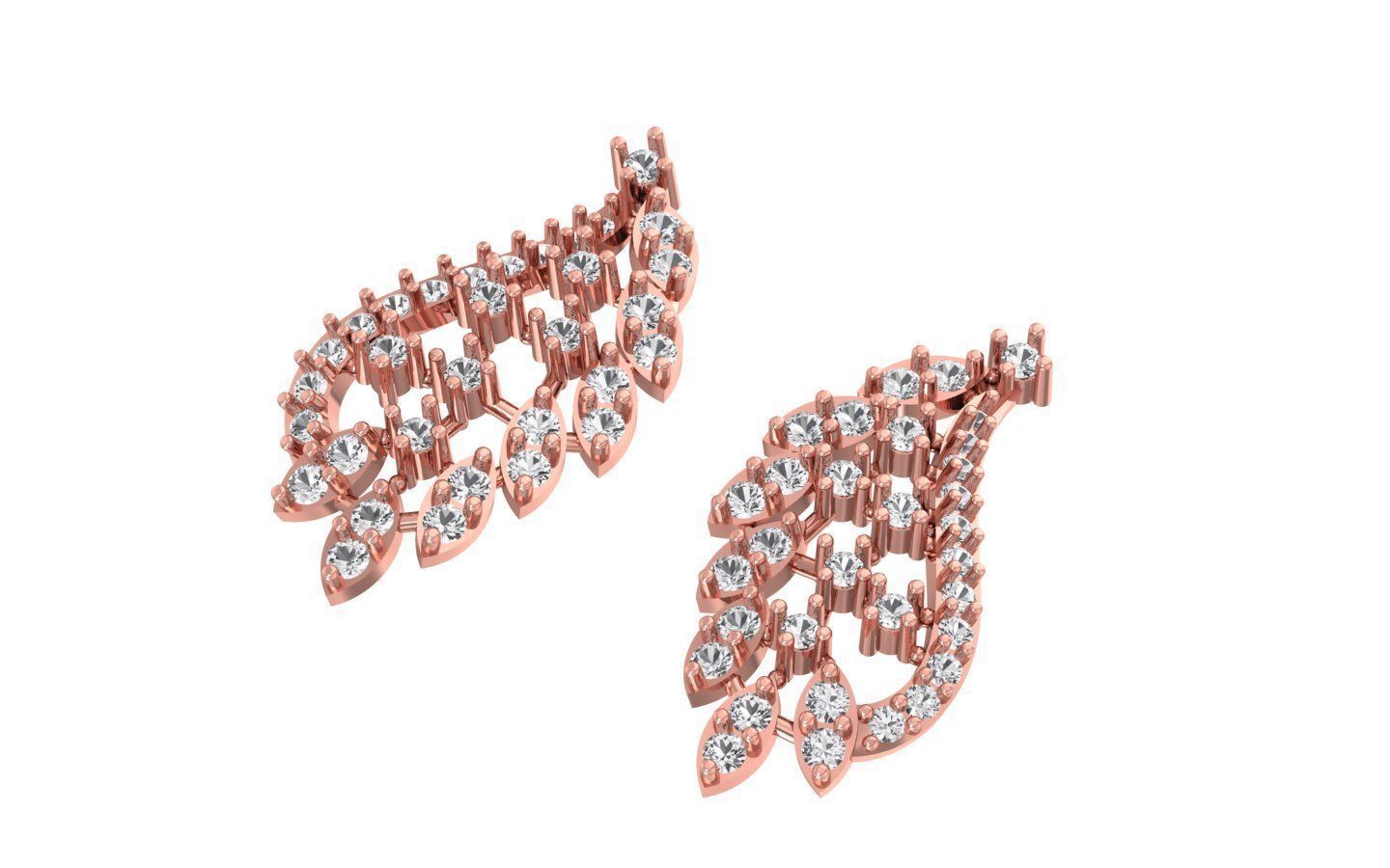 Women Earring Pendant 3dm STL OBJ FBX Renders Details 3D print model_6