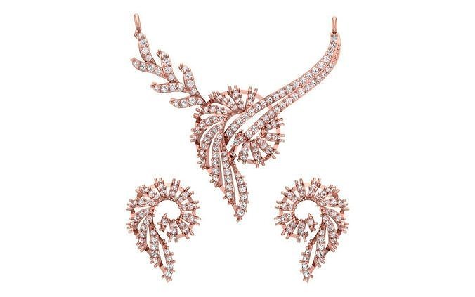 Women Earring Pendant 3dm STL OBJ FBX Renders Details 3D print model