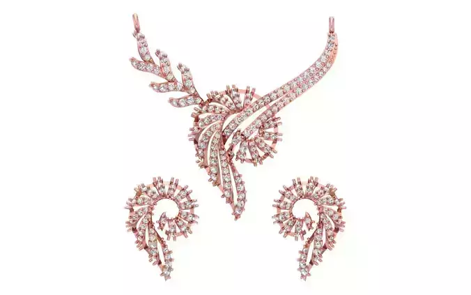 Women Earring Pendant 3dm STL OBJ FBX Renders Details 3D print model