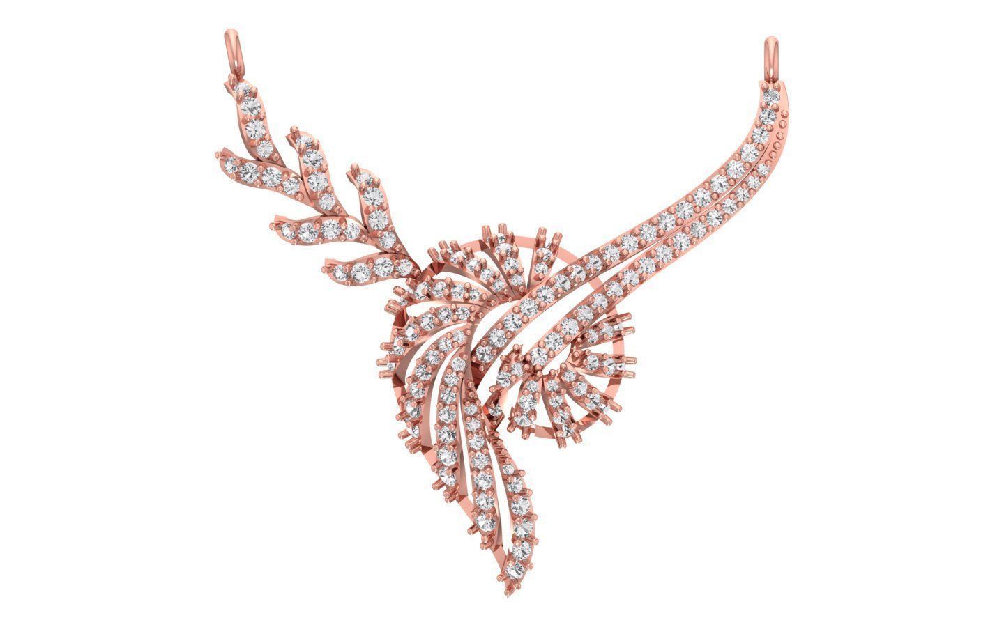 Women Earring Pendant 3dm STL OBJ FBX Renders Details 3D print model_3