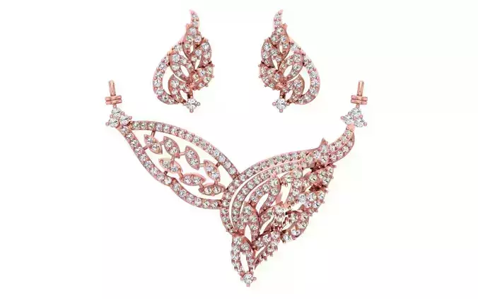 Women Earring Pendant 3dm STL OBJ FBX Renders Details