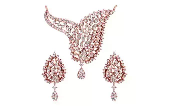 Women Earring Pendant 3dm STL OBJ FBX Renders Details