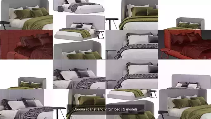 Corona scarlet and Virgin bed