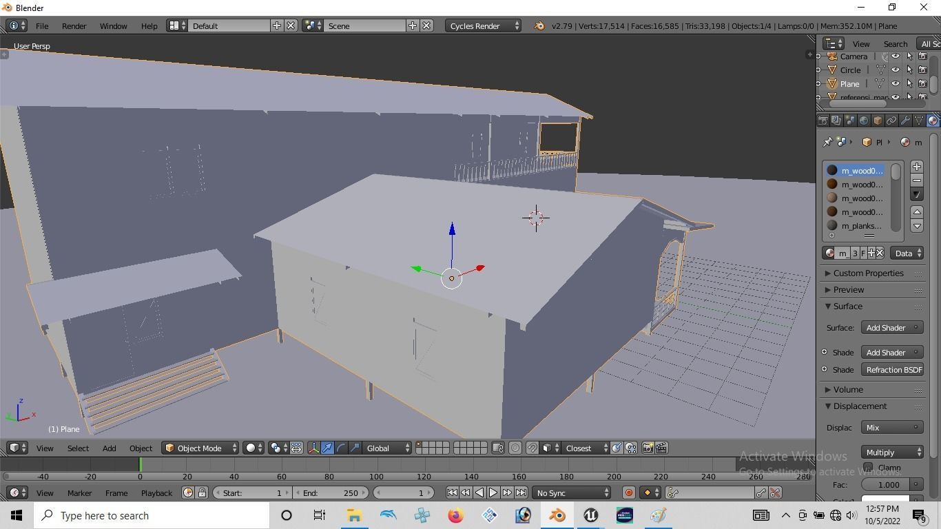 Rumah kayu panggung tingkat 005-006 3D model_9
