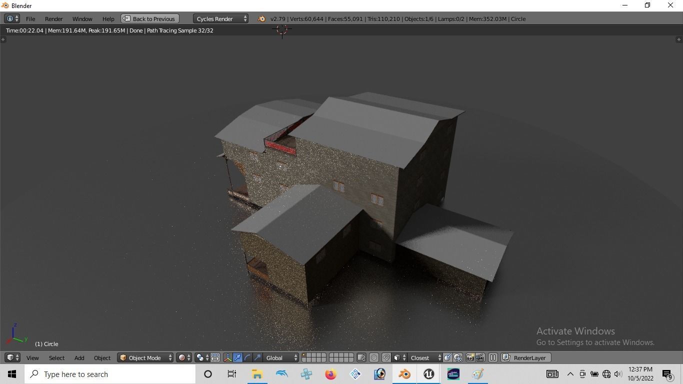 Rumah kayu panggung tingkat 005-006 3D model_3